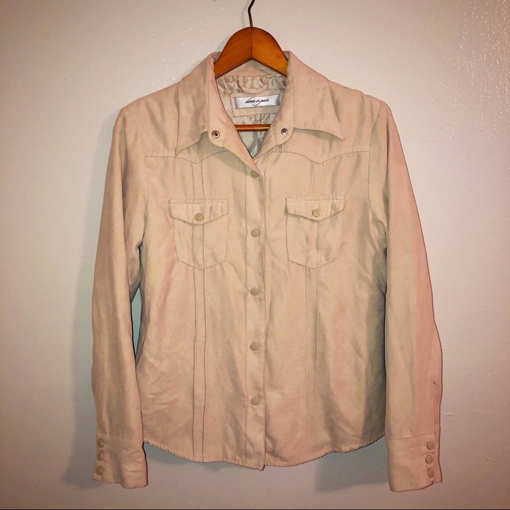 Tan Velvet Jacket